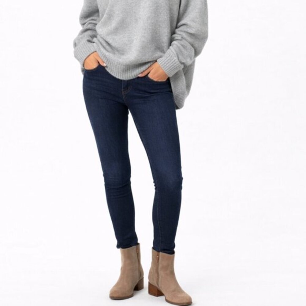 L'Agence Marguerite‎ Skinny Jeans Eclipse Dark Wash Women's Size 25 Mid Rise